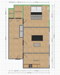 Na predaj 2-izbový byt vo výbornej lokalite