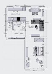 Predaj 2 izbový tehlový byt s potenciálom rek. na 3 izbový