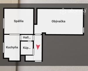 Predaj 2 izbový tehlový byt balkón výťah  Košice I. - Sever