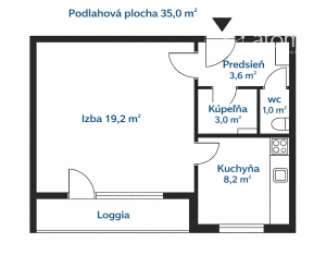 1 izbový byt, Titogradská, Košice