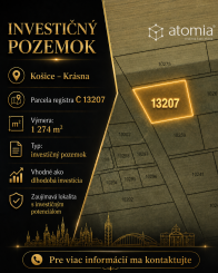 Investičné pozemky Košice - Krásna