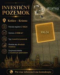 Investičné pozemky Košice - Krásna