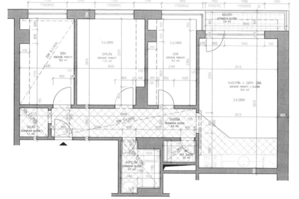 Predaj 3 izbový byt v PS Košice I.  - Staré mesto