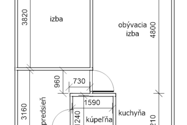 Predaj 1,5 izbový byt v pôvodnom stave s úpravami, Gudernova