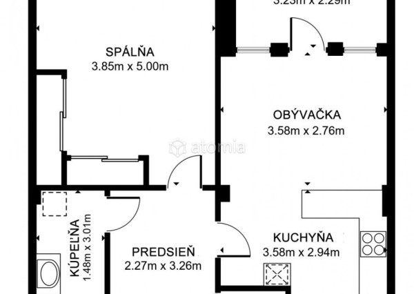 Predaj 3 izbový tehlový byt Košice I. - Sever centrum  rekonštrukcia