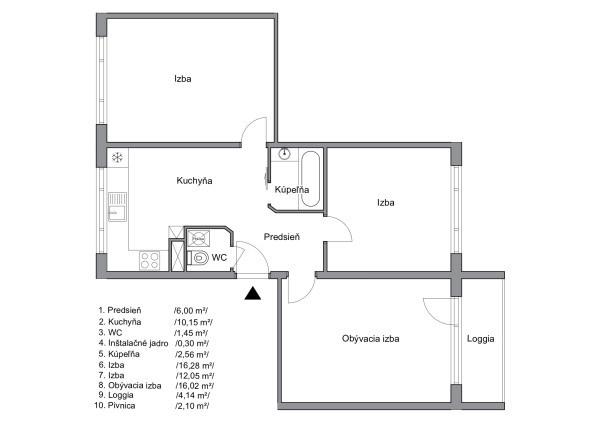 Pekný 3 izbový byt po rekonštrukcii