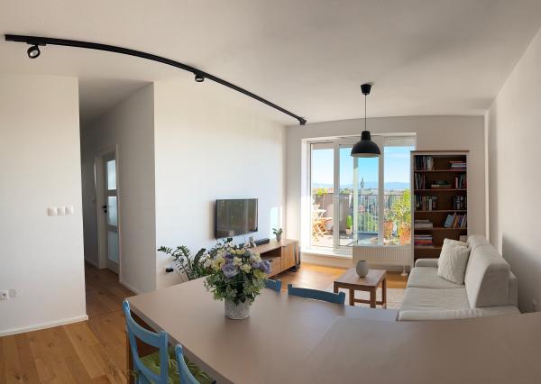 Novostavba predaj  2 izb. byt, terasa, 2 sklady  REZERVOVANÉ