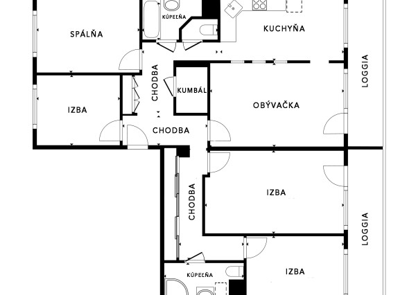 REZERVOVANÉ, Zupkova, KE (Furča) - 5 izbový byt