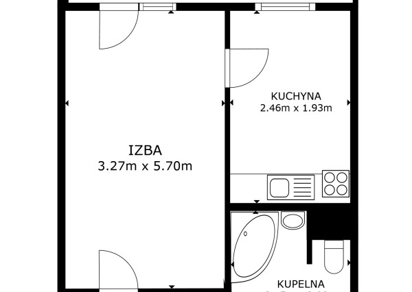 Predaj žiadaného  1 izbového bytu pražského typu -  Furča