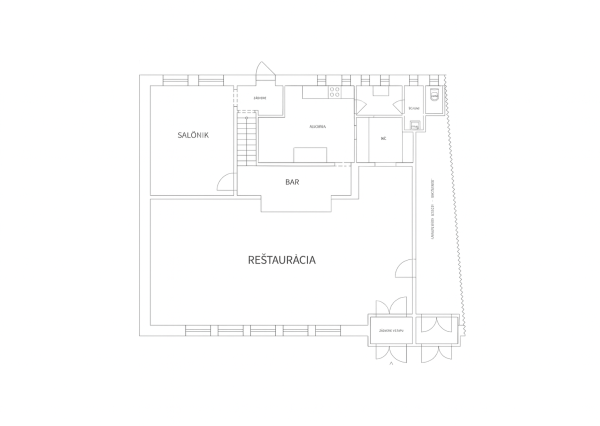 MODERNÁ REŠTAURÁCIA V CENTRE OBCE VAJKOVCE NA PRENÁJOM