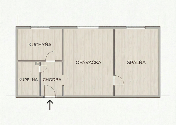 PRENÁJOM 2 izbový byt, Popradská, Košice – Západ