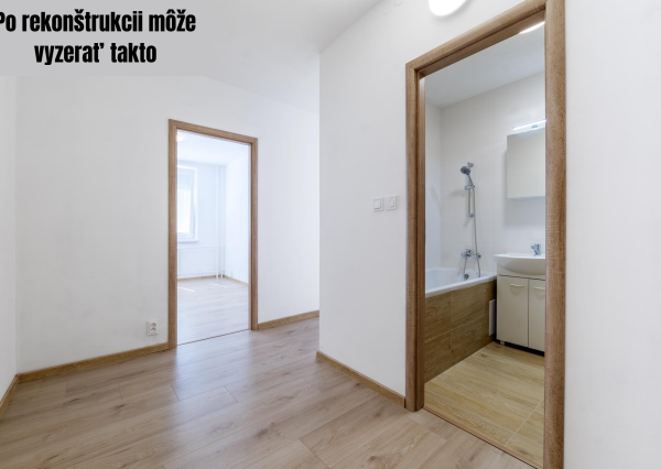 Predaj 1,5 izbový byt v pôvodnom stave s úpravami, Gudernova