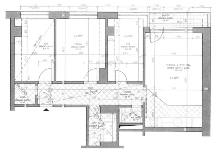 Predaj 3 izbový byt v PS Košice I.  - Staré mesto